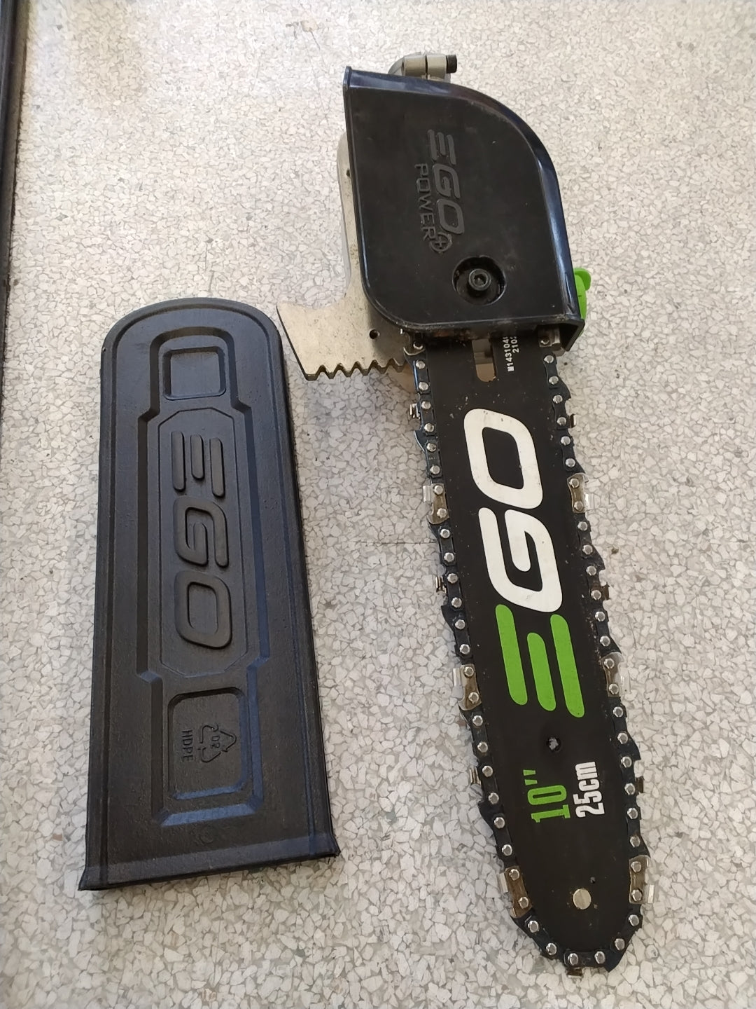 EGO 56 VOLT POWER HEAD 10" POLE SAW USED GOOD CONDITION TESTED SEE VIDEO