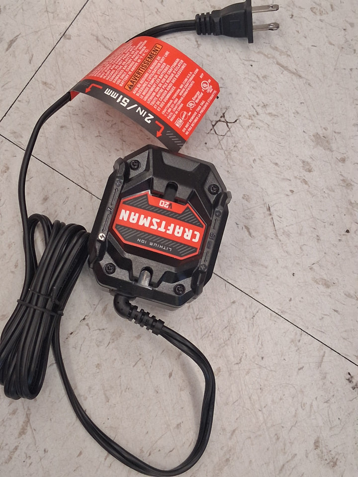 Used open box CRAFTSMAN V20 WEEDWACKER String Trimmer & Blower Combo Kit (CMCK497P1) TESTED WORKS SEE VIDEO  HAS CHARGER NO BATTERY