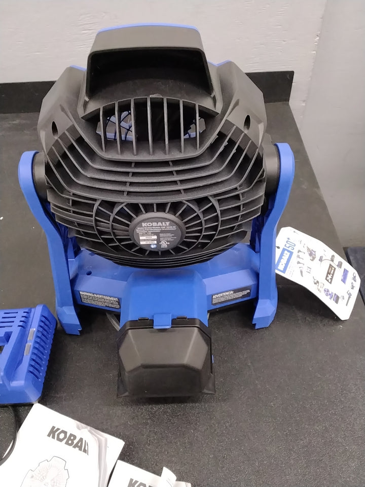USED LIKE NEW CONDITION TESTED SEE VEDEO KOBALT 24V 7IN MISTING FAN 2AH KIT