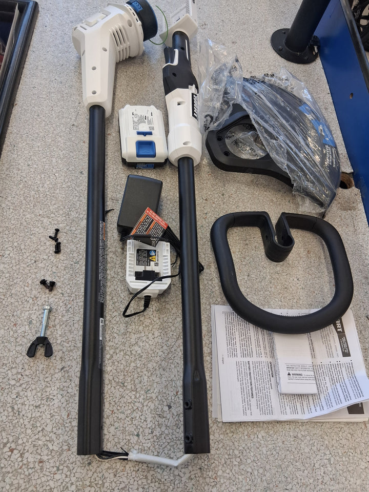 HART 20V Cordless 13  String Trimmer Kit  (1) 2.0 Ah Lithium-Ion Battery NEW UNUSED CONDITION COMPLETE WITH BATTERY AND CHARGER TESTED SEE VIDEO