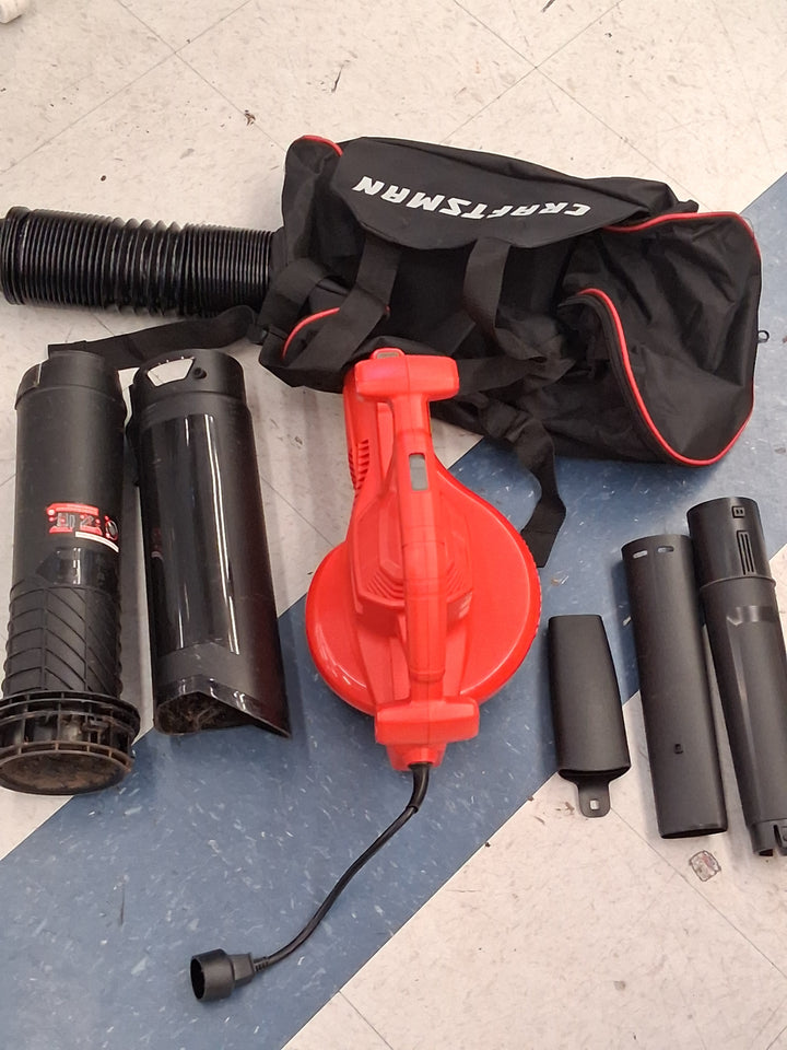 USED TESTED SEE VIDEO CM 450CFM 3IN1 Leaf BLOWERand vacuum 12A CORDED