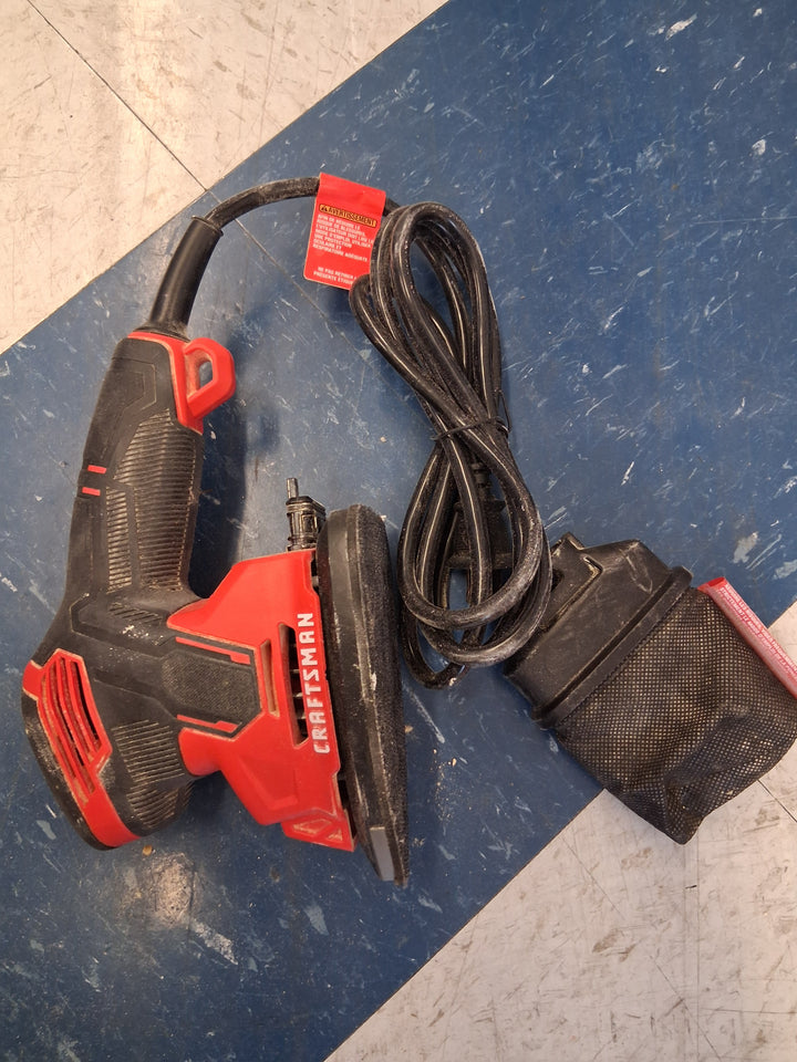 Used Good Condition Tested See Video CRAFTSMAN Detail Sander, Corded Mouse Sander for Woodworking, Includes Dust Bag Retail $69.00
