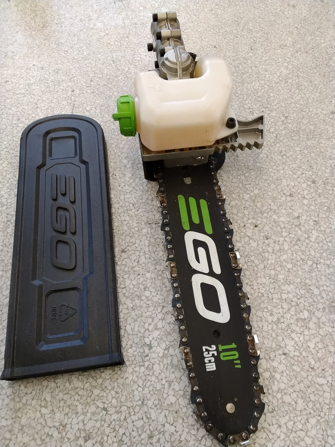 EGO 56 VOLT POWER HEAD 10" POLE SAW USED GOOD CONDITION TESTED SEE VIDEO