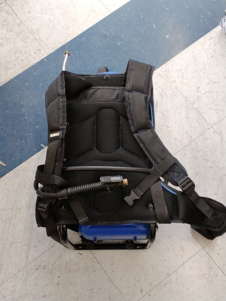 USED OK CONDITION TESTED SEE VIDEO Kobalt Backpack Chemical Sprayer Kit - 40V Max, 120 Gallons Per Charge TOOL ONLY