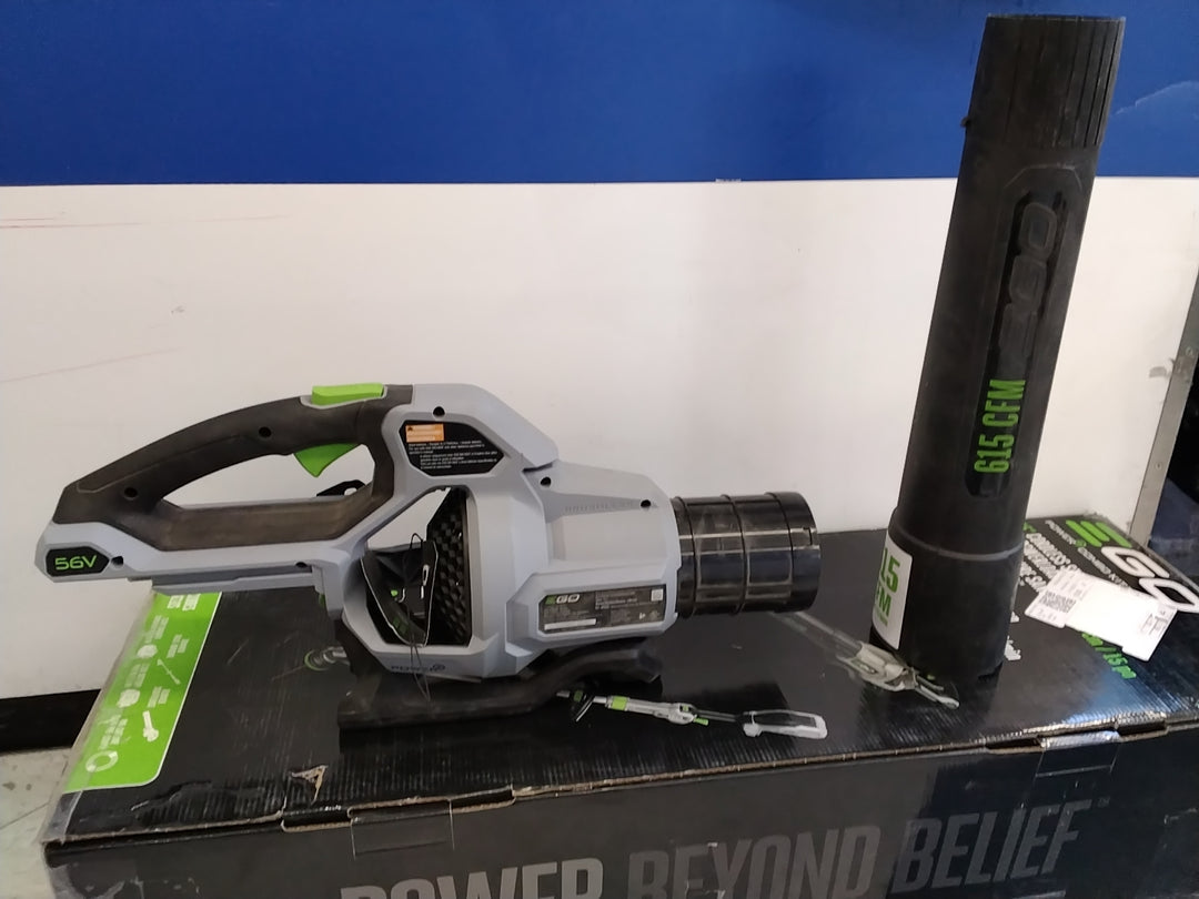 EGO POWER COMBO KIT 15" CORDLESS TRIMMER AND BLOWER COMBO KIT USED ACCEPTABLE CONDITION TESTED SEE VIDEO