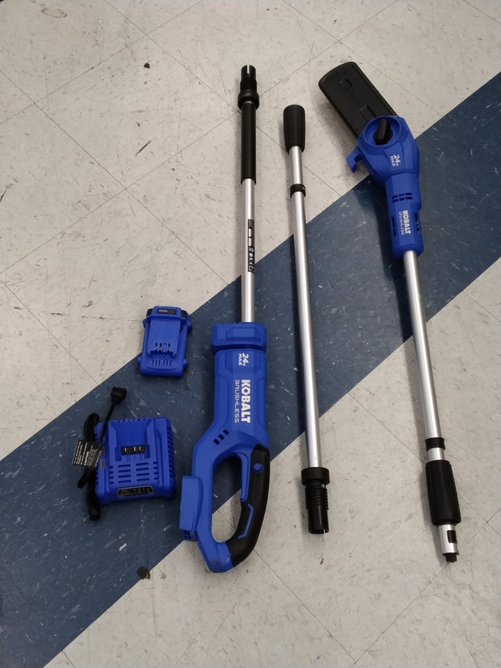 Kobalt 24-Volt 8-in Cordless Pole Saw 2 Ah Like New Condition (2AH Battery and Charger Included)Tested Works See Video